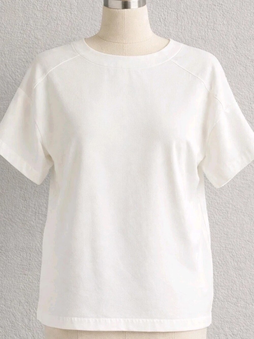 Madewell Crepe premiere bow back tee Blouse Women Xs 2 White Boxy F5653 Shirt